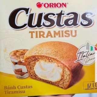 Bánh Custas Orion Tiramisu (Hộp 12 cái)