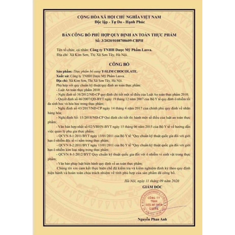 2 HỘP GIẢM CÂN T-SLIM CHOCOLATE