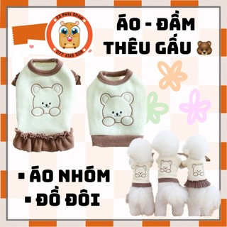 áo gấu và đầm gấu cho chó mèo