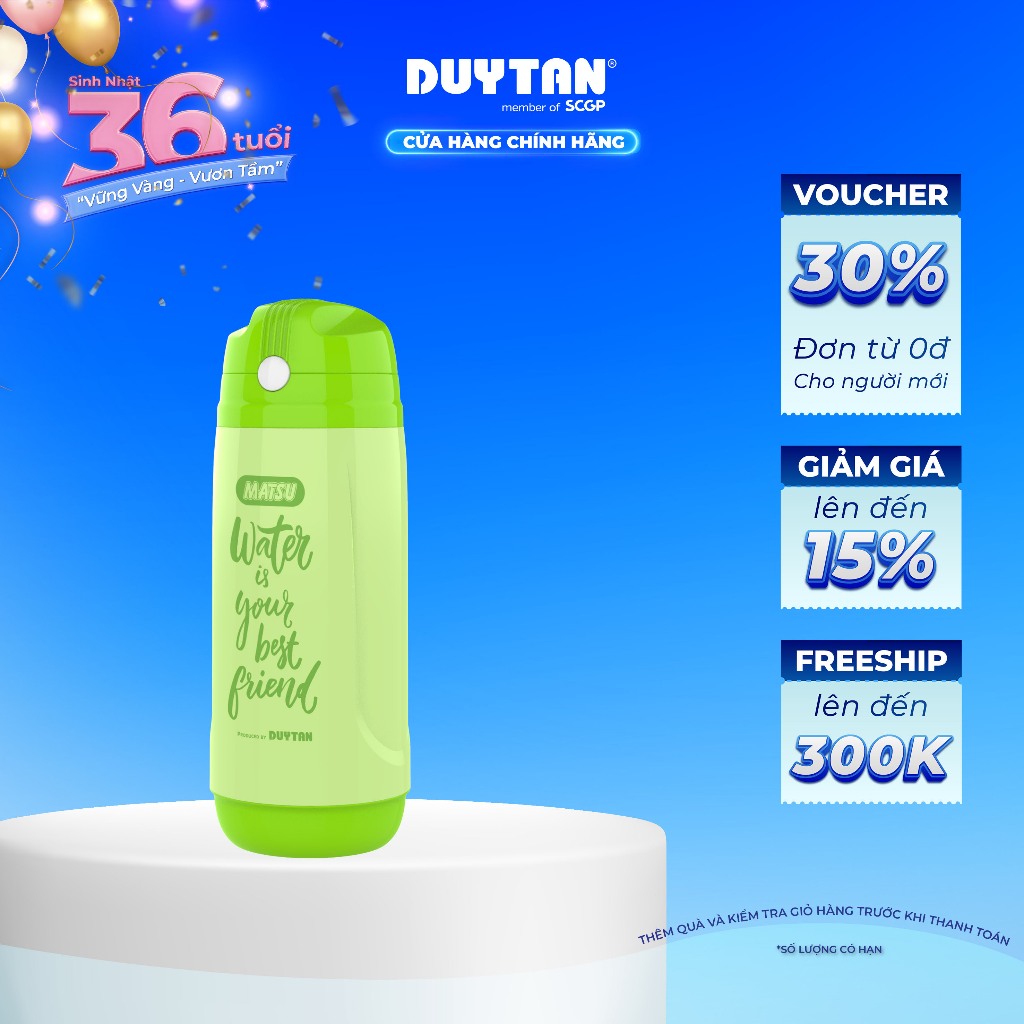 Bình Nước Học Sinh 500ml Duy Tân Dùng Để Đựng Nước Uống