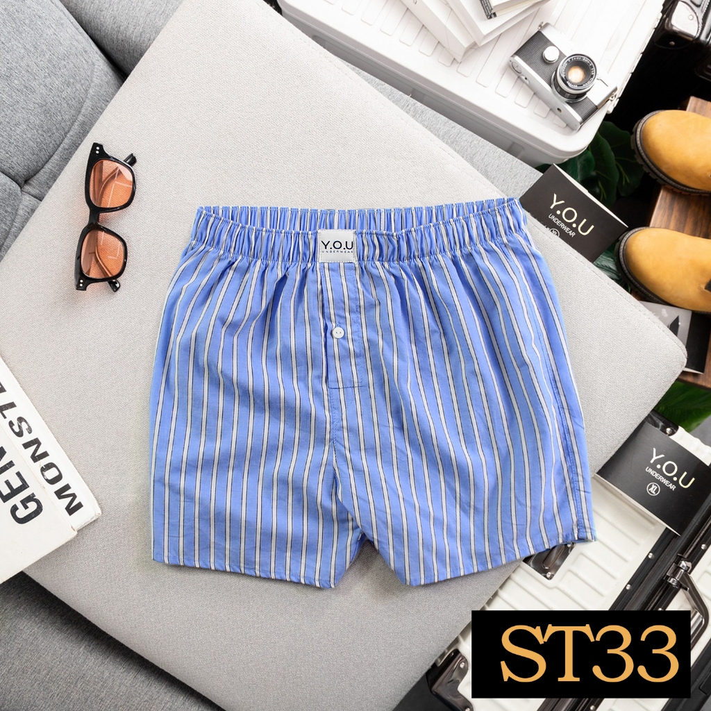 Combo 5 Quần Đùi Ngủ Nam Y.O.U Chất Kate Cotton