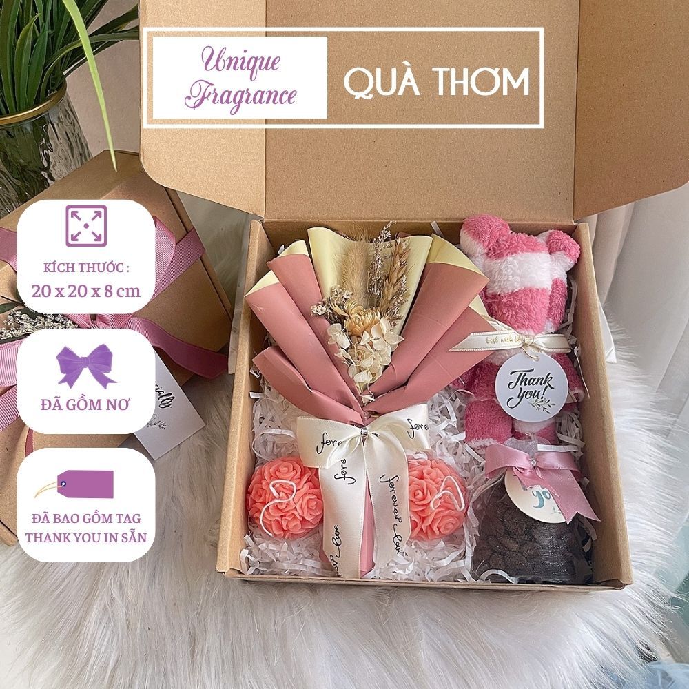 Quà Noel - hộp quà tặng cô giáo 20/11, quà tặng sinh nhật cho nữ - set quà tặng cho mẹ, cho bạn gái 