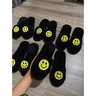 Dép Lông Mặt Cười đáng iuuuu ( hàng sẵn , ảnh thật shop chụp , lùi 1 sz )