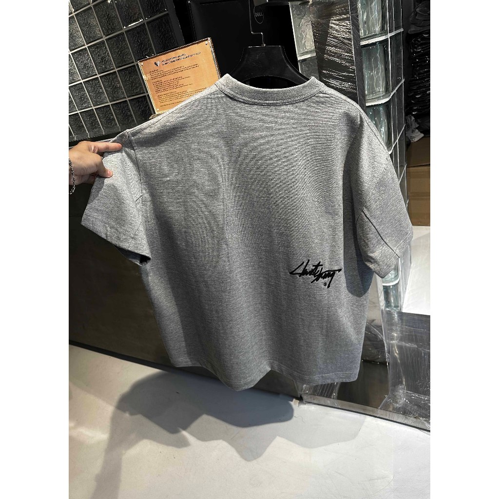 ÁO THUN Boxy cukie, trắng LS Short Tee CHUOTTRANG