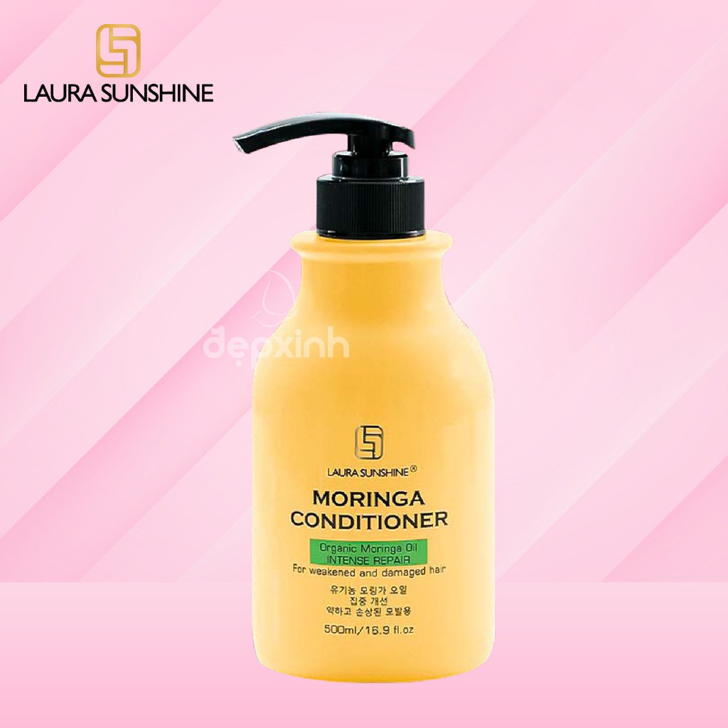 Dầu xả hồi phục hư tổn hoa chùm ngây Moringa Conditioner Laura Sunshine Nhật Kim Anh 500ml