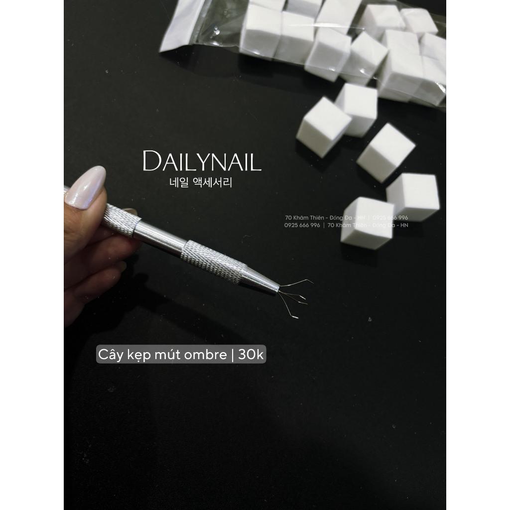 Set que kẹp mút làm ombre nail