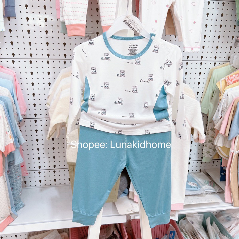 Bộ Avaler dài tay vải sợi tre chính hãng