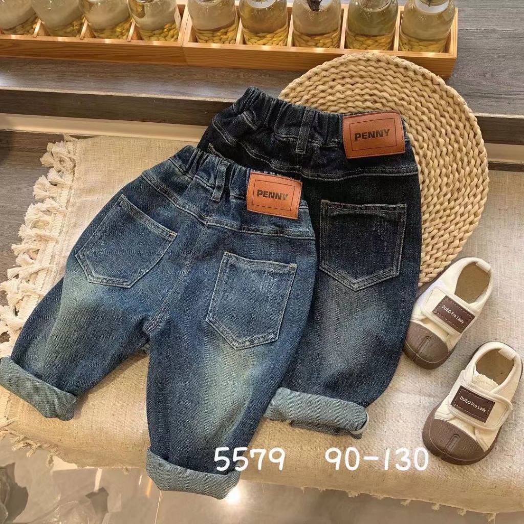 Quần jeans bé trai bé gái loại đẹp có co giãn shop sukun Quần bò cho bé kunkid