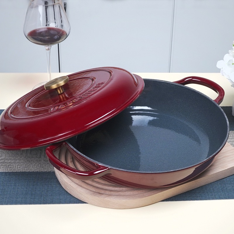 Nồi gang tráng men Happiness size 30cm