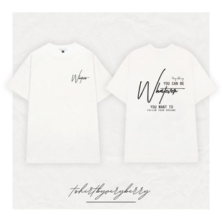 Áo thun cotton WHATEVER form unisex nam nữ oversize dáng rộng
