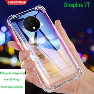 Ốp lưng Oneplus 7T silicon dẻo trong suốt lồi 4 góc hạn chế ố vàng