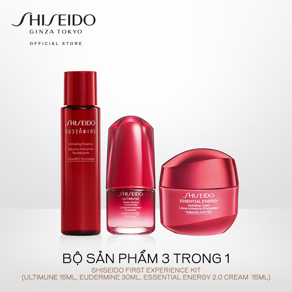 Bộ sản phẩm 3 trong 1 Shiseido First Experience Kit