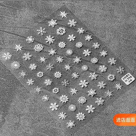 Sticker dán móng Noel