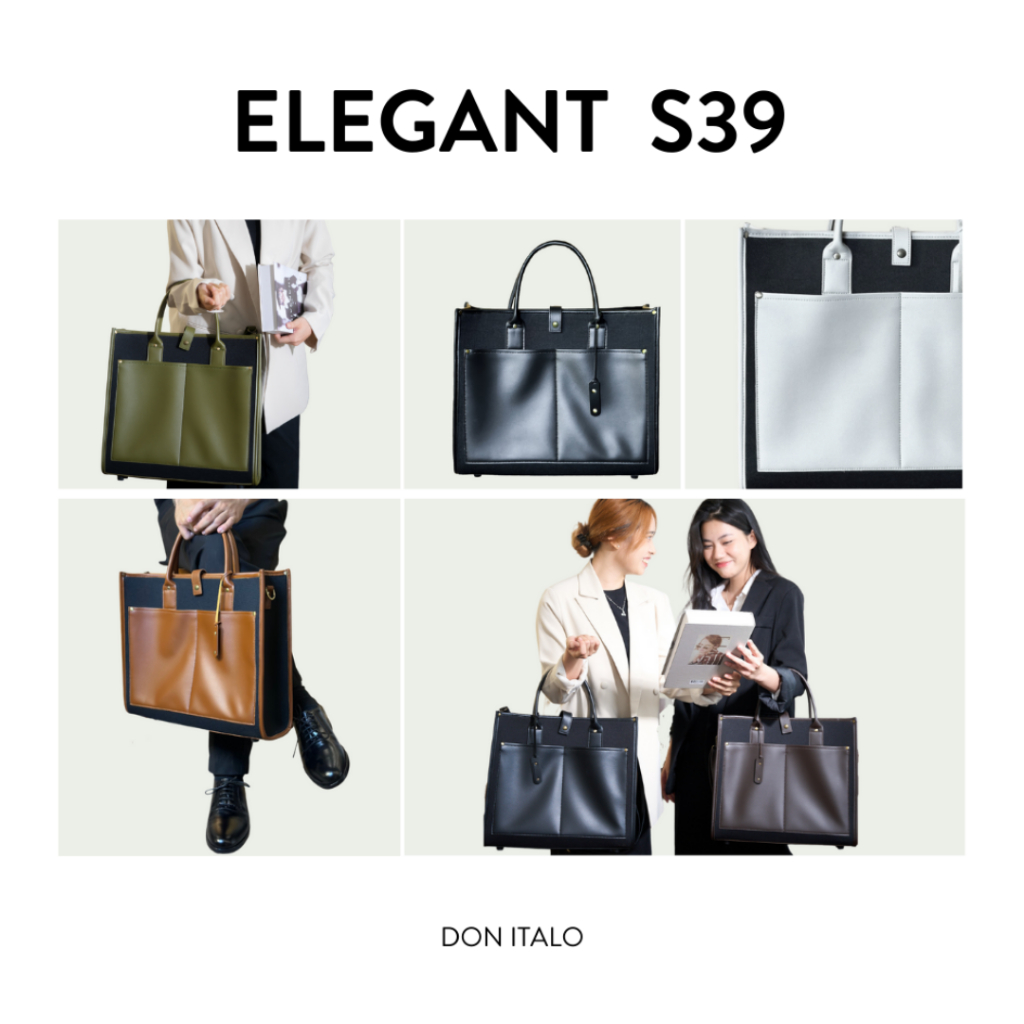 | Túi Tote Unisex Siêu Chống Sốc THE ELEGANT S39 Thương Hiệu DON ITALO