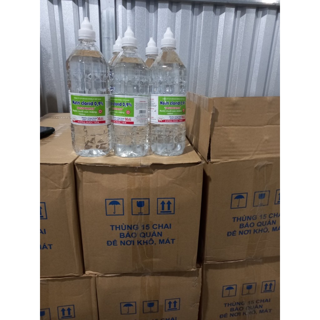 THÙNG Nước Muối Sinh Lý Sagopharco Natriclorid 0.9%