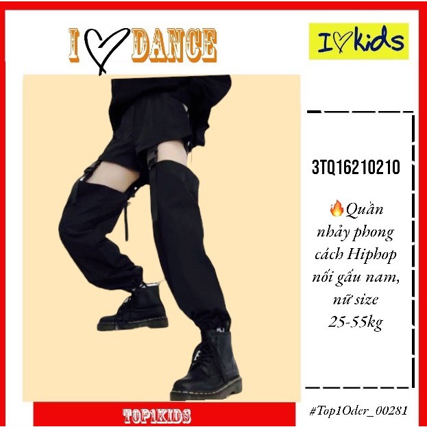 Quần nhảy dance, hiphop kaki nam nữ. Quần nhảy Hiphop nối ống màu hồng, size cho 25-50kg Top1Order_00281_3TQ16210210