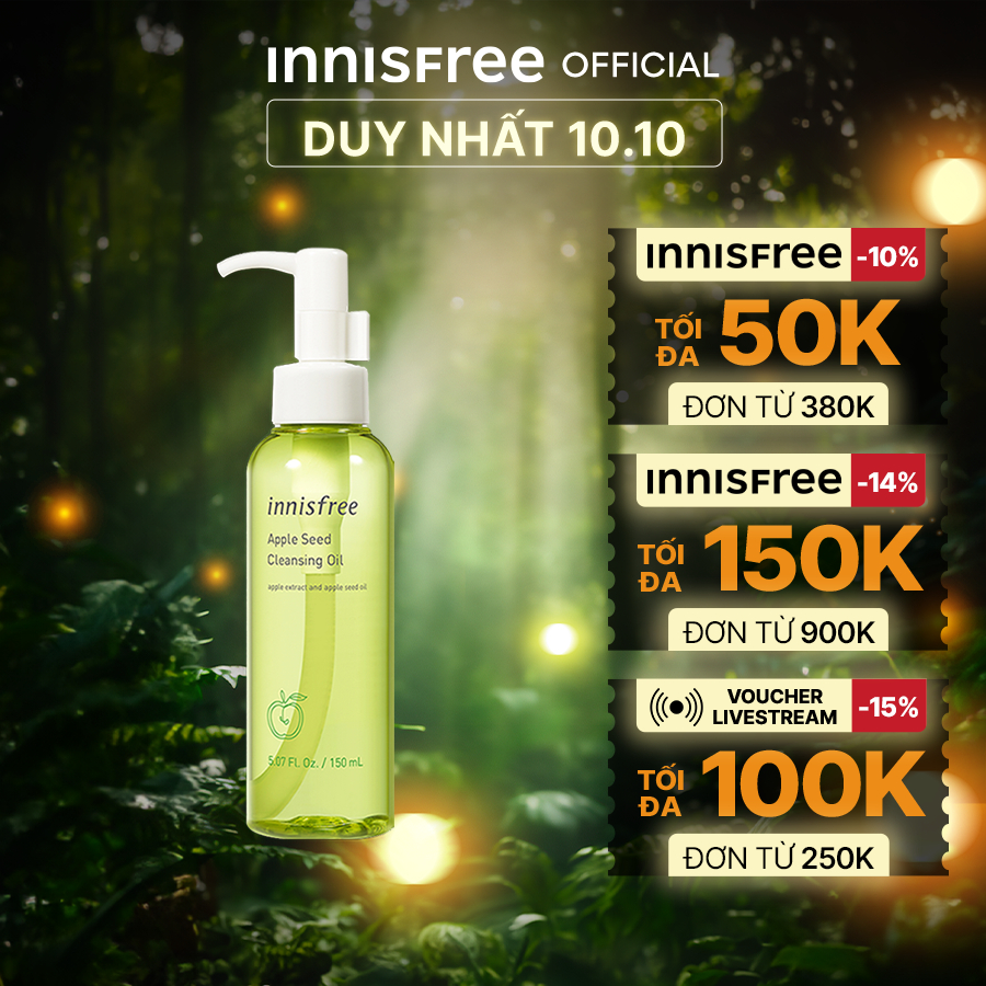 Dầu tẩy trang táo Innisfree Apple Seed Cleansing Oil 150ml