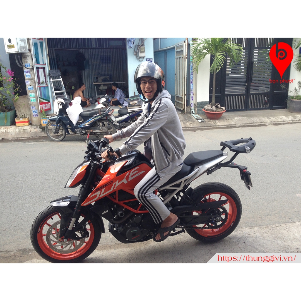Baga Givi Sau Xe KTM DUKE 250, DUKE 390  - Cảng Givi KTM DUKE 250, DUKE 390 - SRV DUKE 250/390 - Bạn Phượt