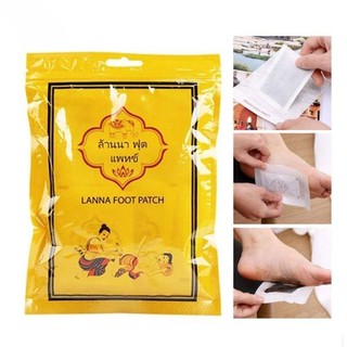Sét 10 miếng dán thải độc chân thái lan lanna foot patch