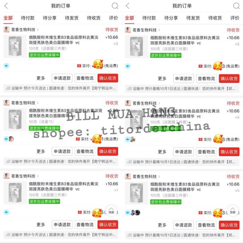 Bột Niacinamide giúp giảm thâm, dưỡng trắng, làm đều màu da