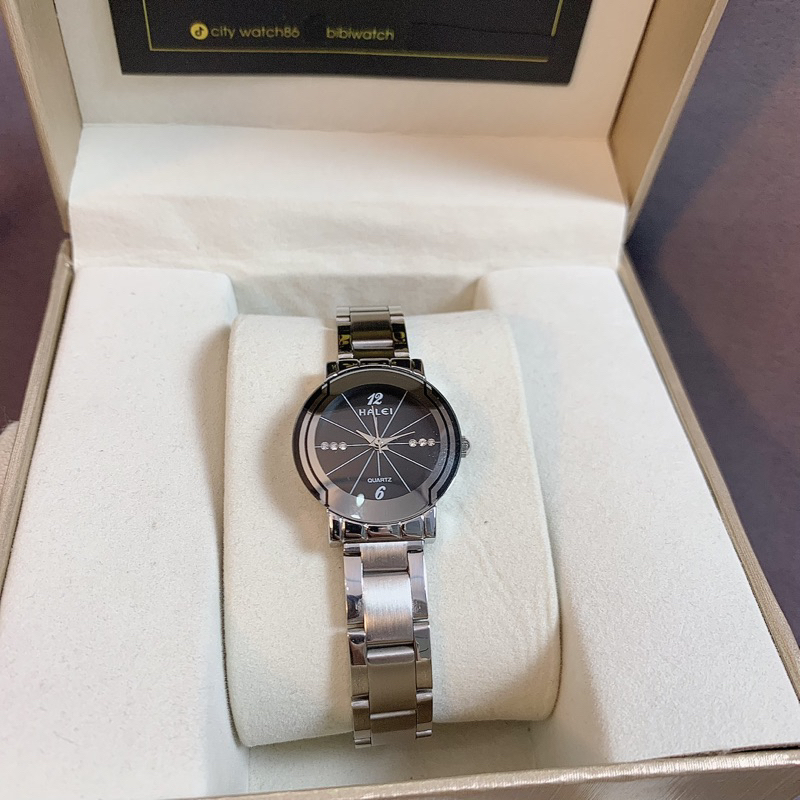 Đồng hồ Nữ Hale ah457 dây thép cao cấp , máy nhật chống nước tốt