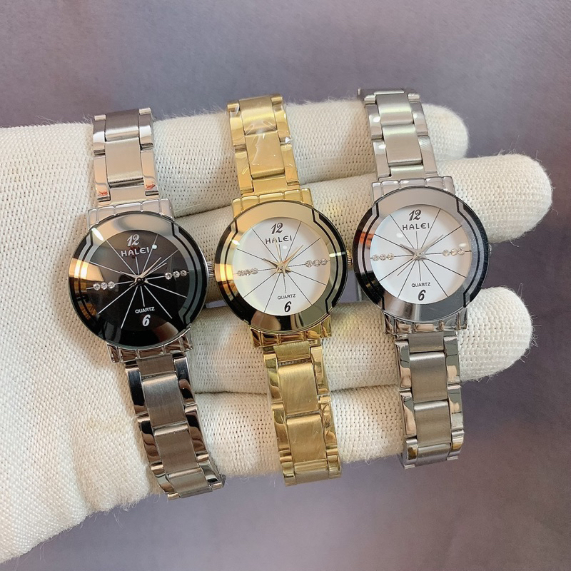 Đồng hồ Nữ Hale ah457 dây thép cao cấp , máy nhật chống nước tốt