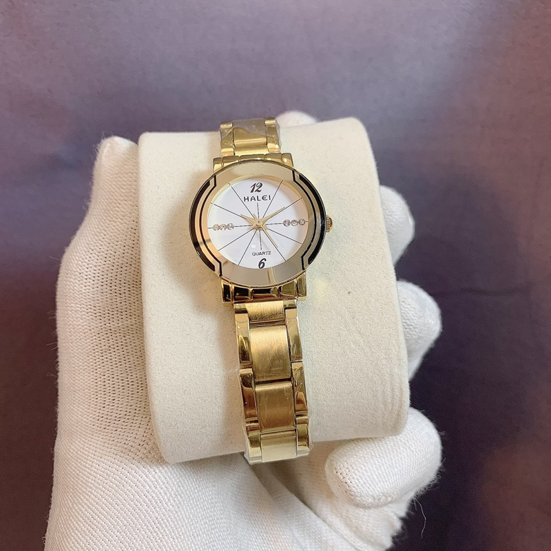 Đồng hồ Nữ Hale ah457 dây thép cao cấp , máy nhật chống nước tốt
