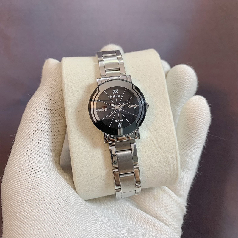 Đồng hồ Nữ Hale ah457 dây thép cao cấp , máy nhật chống nước tốt