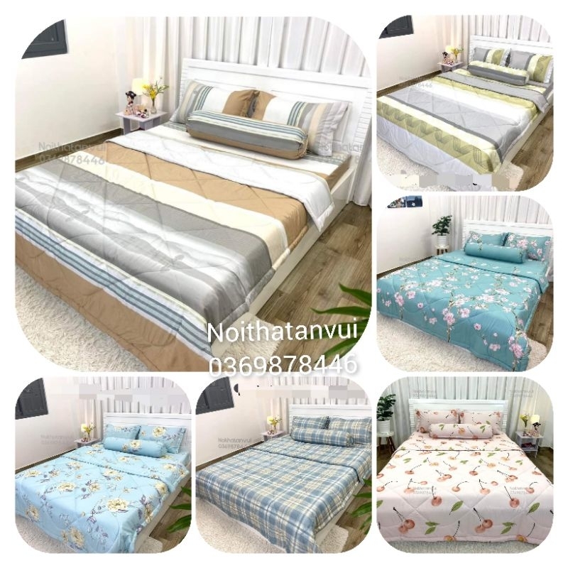 Bộ chăn ga lụa tencel mềm mát