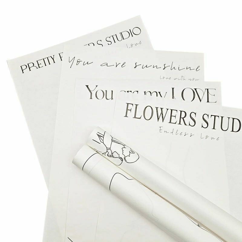 20 tờ Giấy gói hoa chữ You are my love cao cấp  30cm x45cm