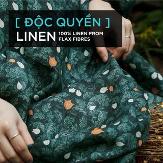 Vải Linen nguyên chất . Vải tự nhiên từ sợi cây flax
