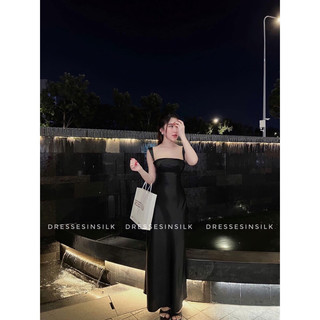 đầm lụa thanh lý silk