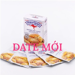 Men Nở, Men khô làm bánh mì, bánh bao Instant Mauripan 10g/ gói, 5 gói/hộp