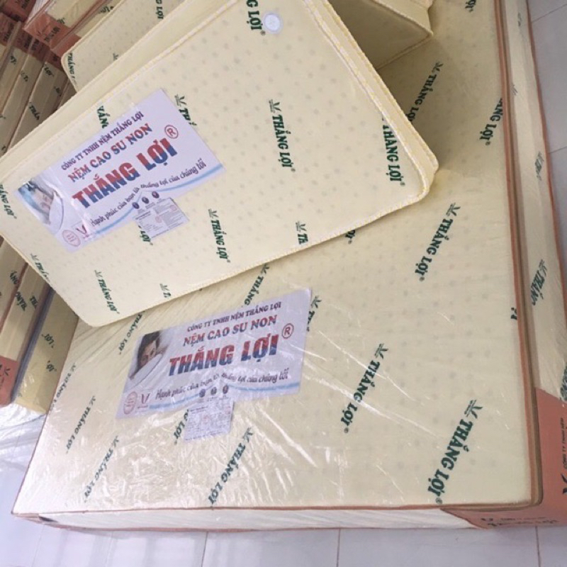 Nệm cao su non thắng lợi gấp 3 bảo hành 15 năm xẹp lún