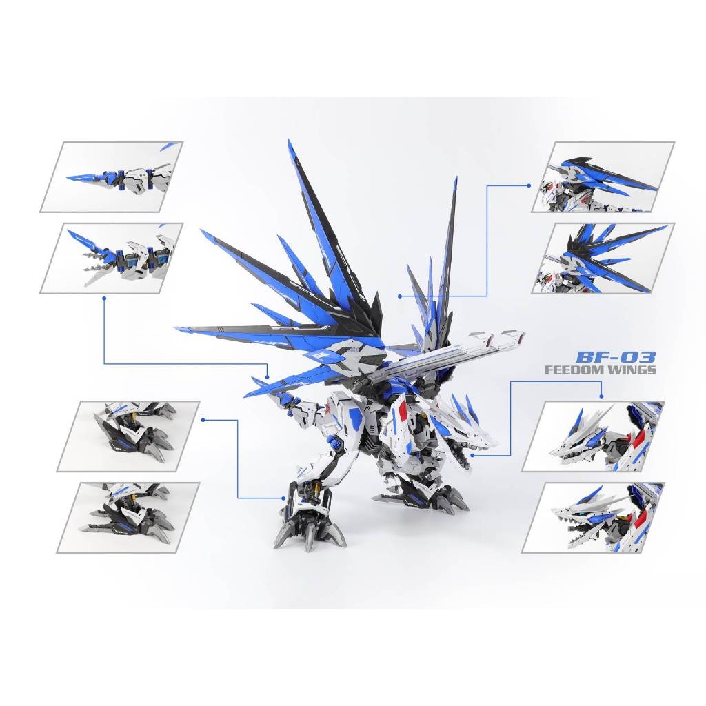 Mô Hình Lắp Ráp ZA MODEL ZOIDS 1/72 FEEDOM WINGS BF-03