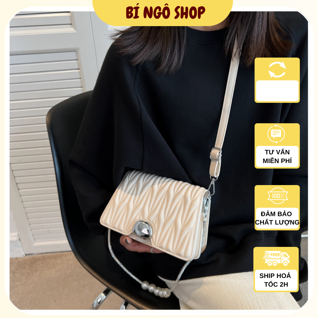 Túi xách nữ kẹp vai dây bling bling nổi bật và sang trọng BÍ NGÔ