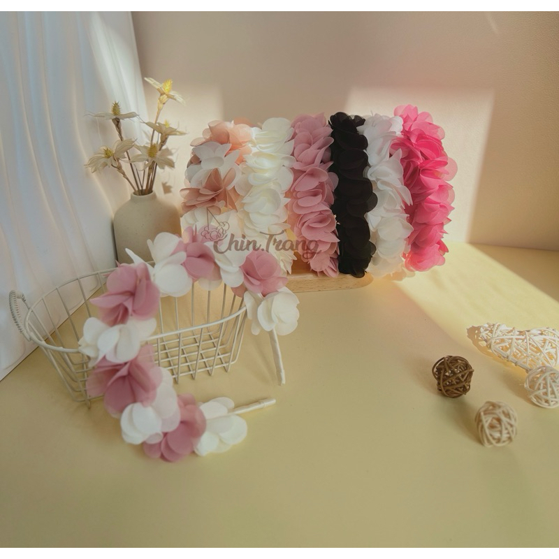 Bờm hoa cài tóc bé gái Hàn by ChinTrang