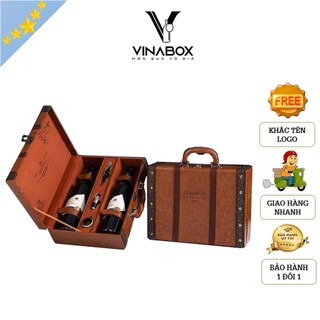 Hộp đựng rượu vang, Hộp da đựng rượu