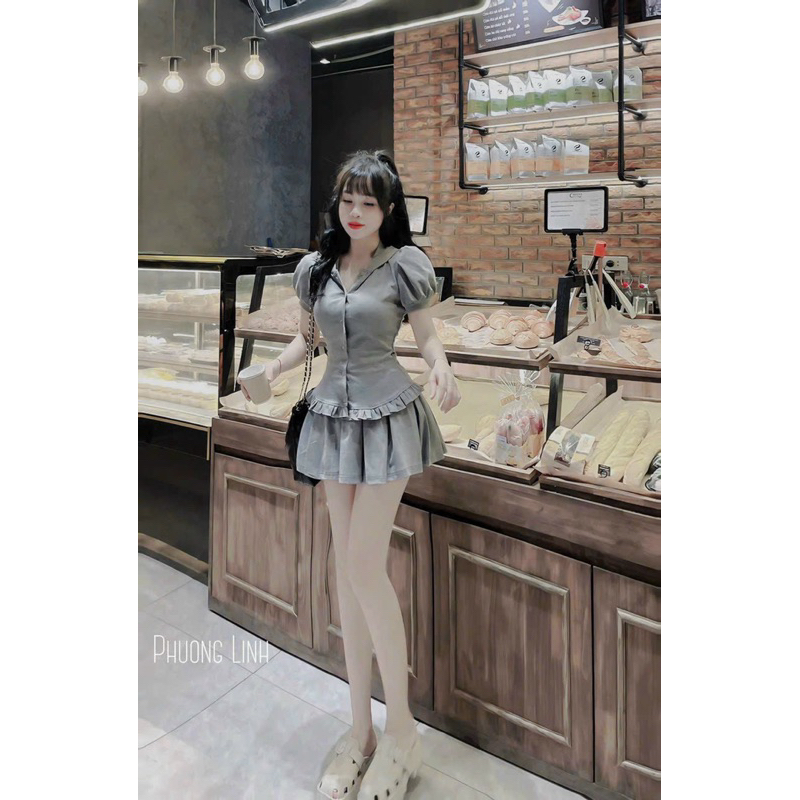 Sét váy có nón mẫu mới hottren đỉnh chóp