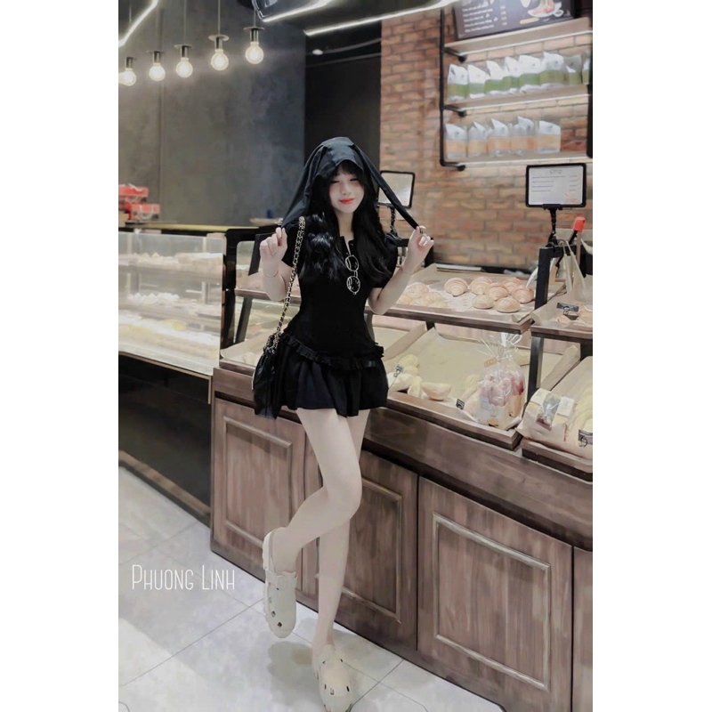 Sét váy có nón mẫu mới hottren đỉnh chóp