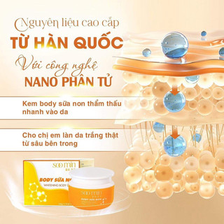 ( Chính hãng) Kem Body Sữa non Soo Min Hàn Quốc (Tặng gói tẩy tế bào chết)