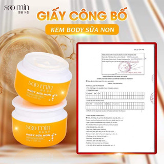 ( Chính hãng) Kem Body Sữa non Soo Min Hàn Quốc (Tặng gói tẩy tế bào chết)