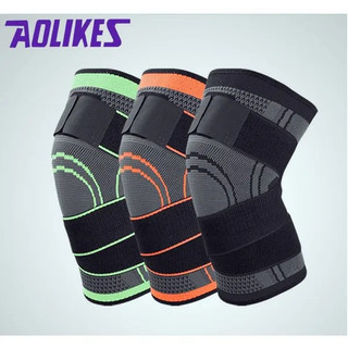 Băng quấn gối aolikes al7720, bảo vệ đầu gối, đai quấn gối thoáng khí có đai cuốn chơi thể thao, tập gym