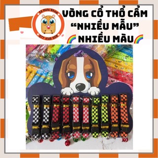 vòng cổ 1cm họa tiết thổ cẩm dành cho chó mèo dưới 5kg