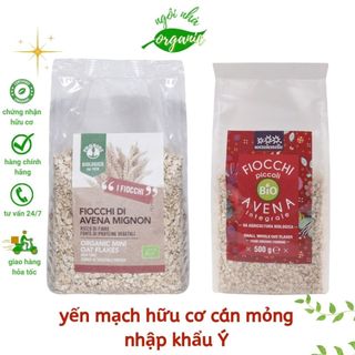 Yến mạch hữu cơ cán mỏng/cán lớn 500g ProBios Organic Mini Oat Flakes