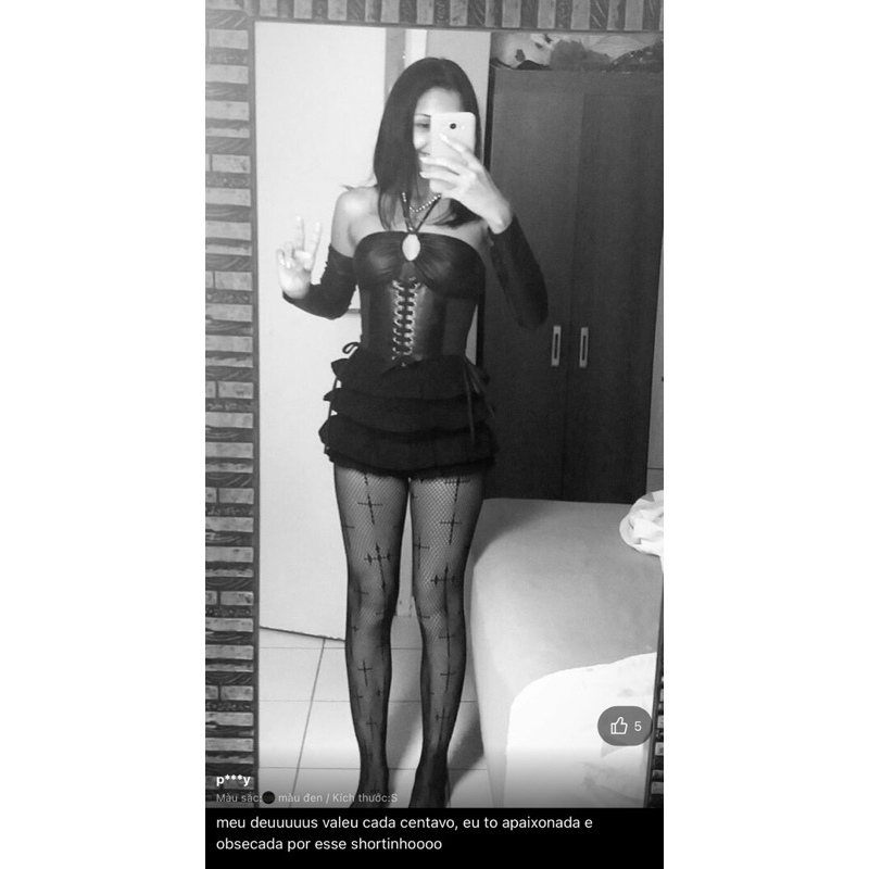 Quần short giả váy 4 lớp viền bèo dáng siêu cưng