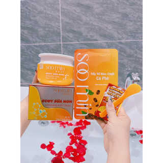 ( Chính hãng) Kem Body Sữa non Soo min Hàn Quốc ( tặng gói tẩy tế bào chết)