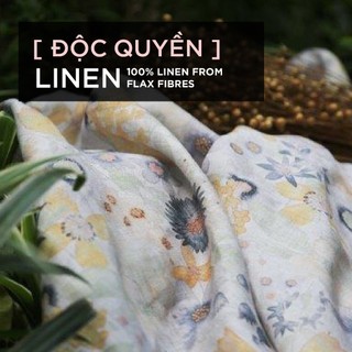 Vải Linen nguyên chất . Vải tự nhiên từ sợi cây flax