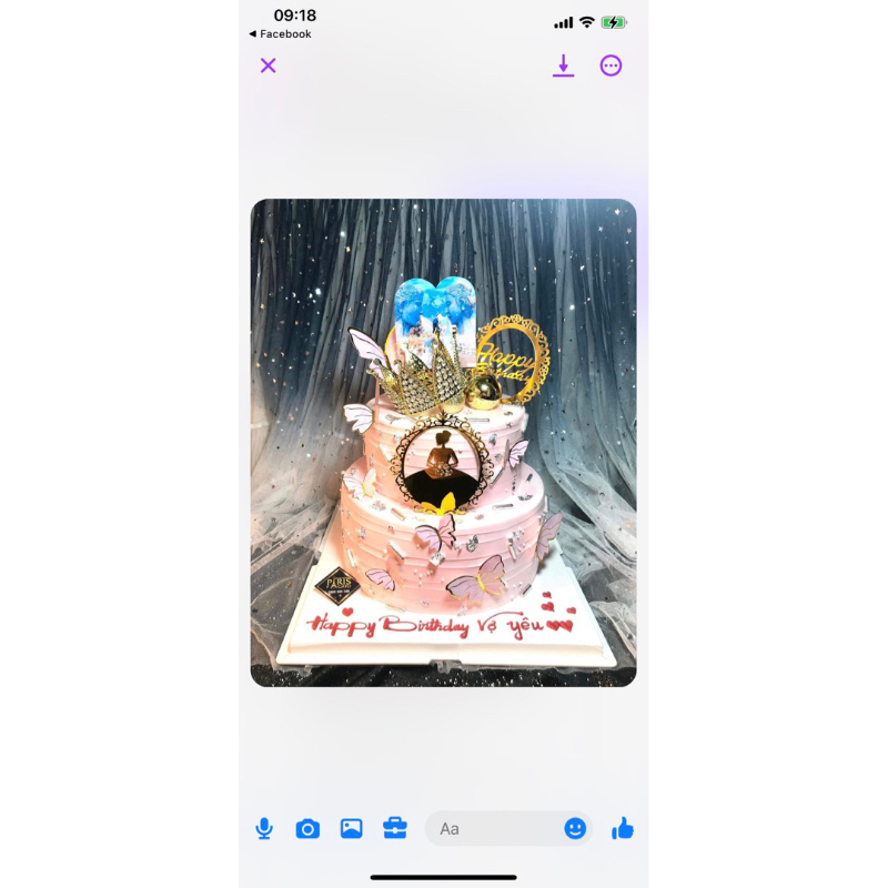 Bánh sinh nhật 2 tầng