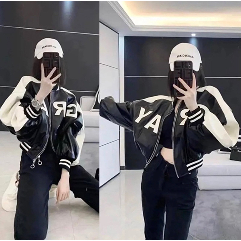 Áo Khoác Bomber Da 2 Lớp Bigsize